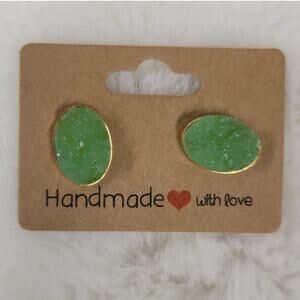 Sage Green Sage Stud Earring